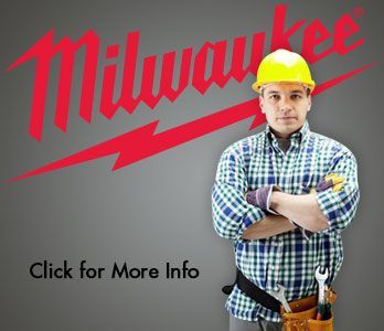 Construction worker with his arms crossed standing in front of a Milwaukee sign.