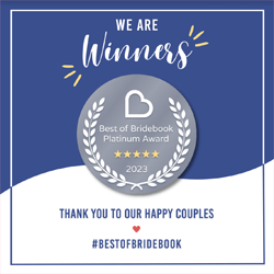 Best of Bridebook Platinum Award 2023