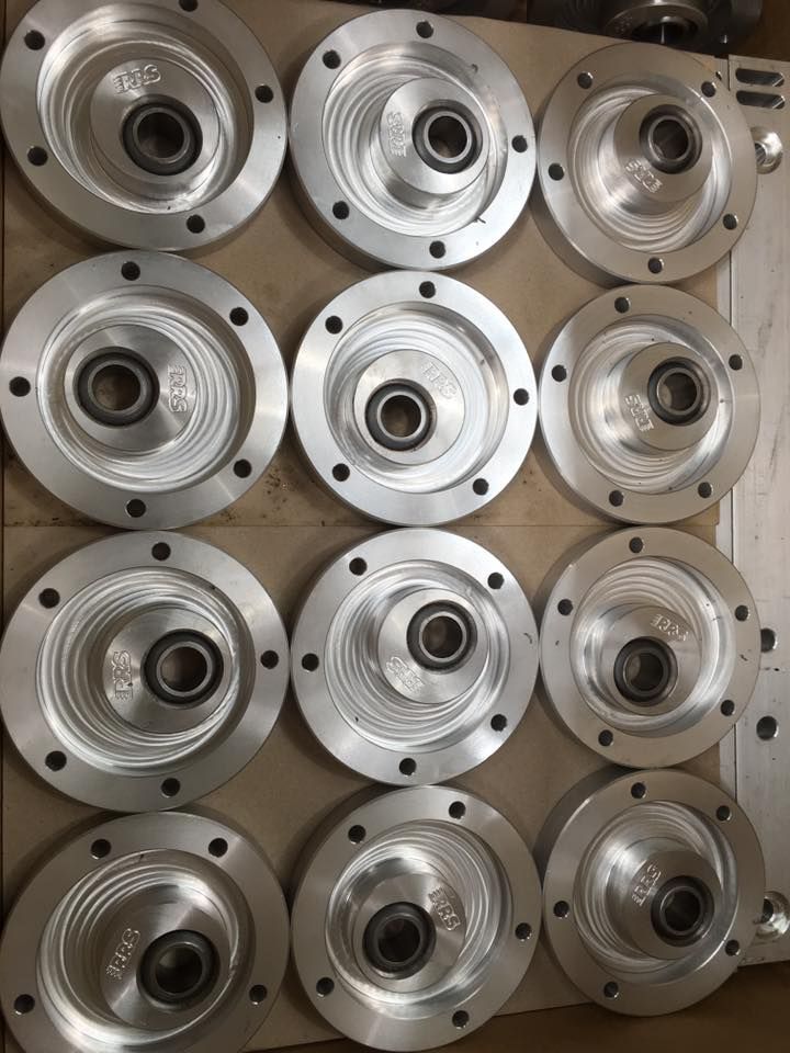 a bunch of CNC manufactured parts