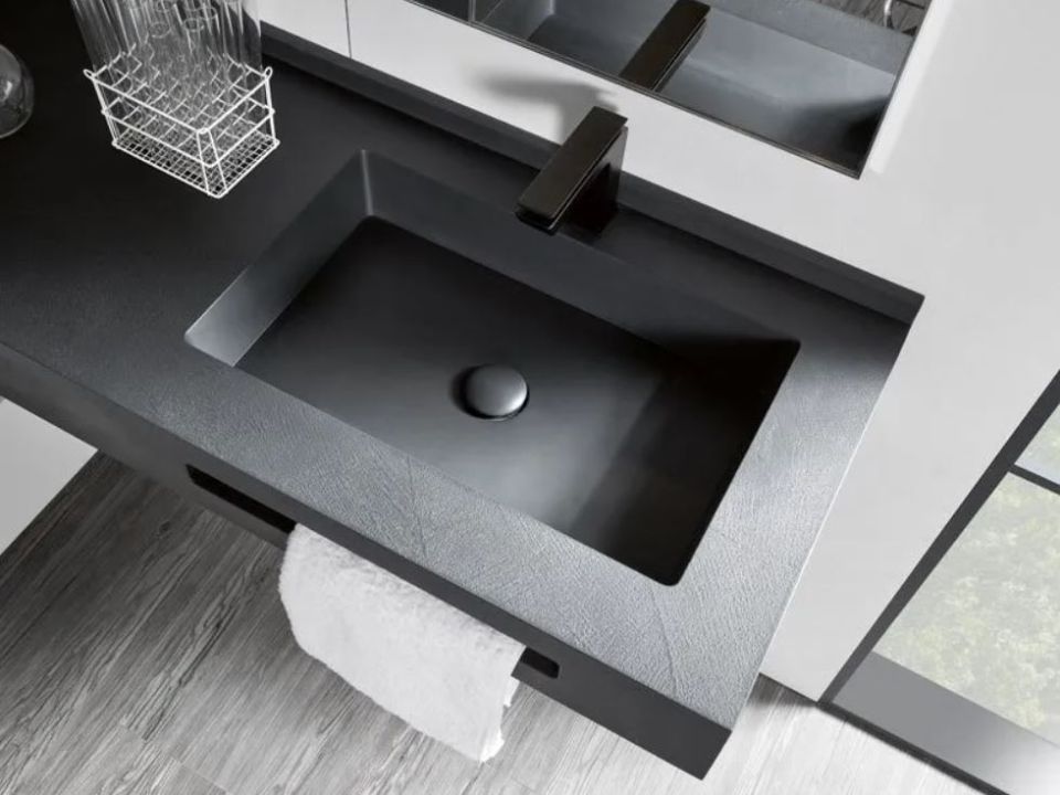 Lavabo nero Acquabella