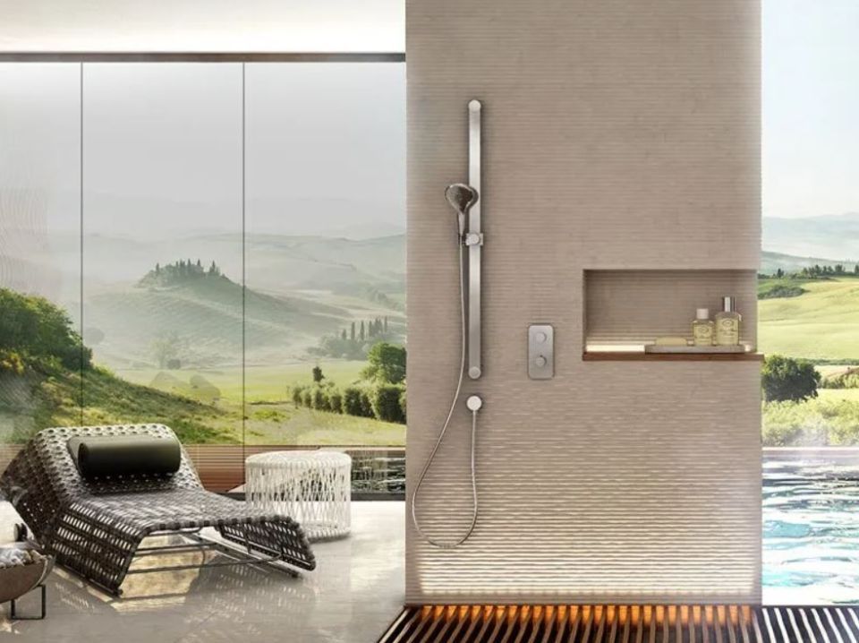 Rubinetteria per doccia con colonna Bossini