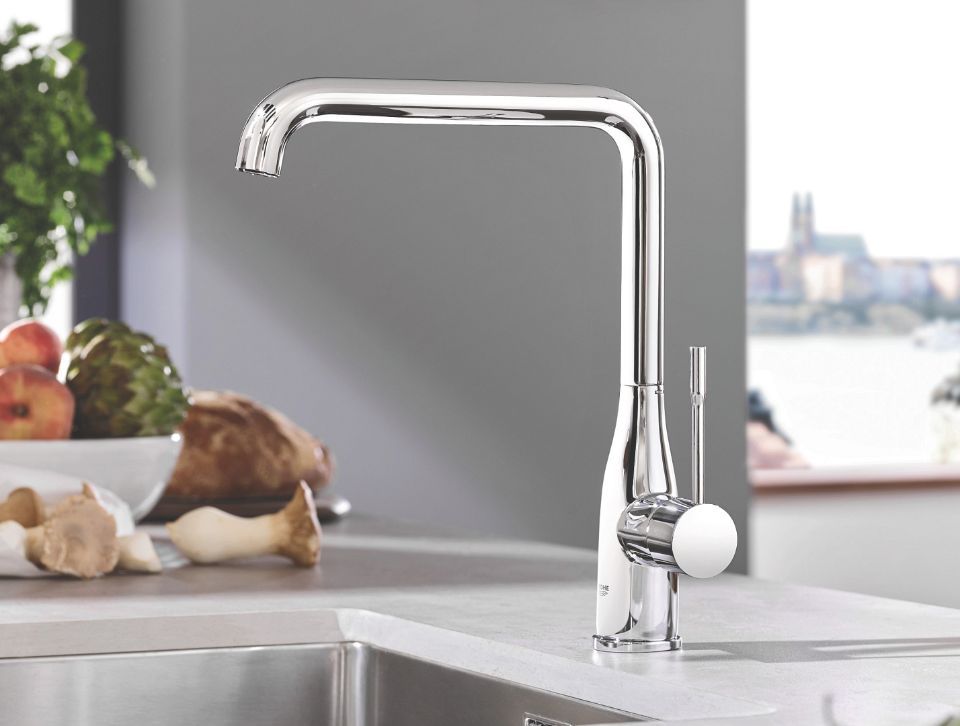 Rubinetteria Grohe squadrata