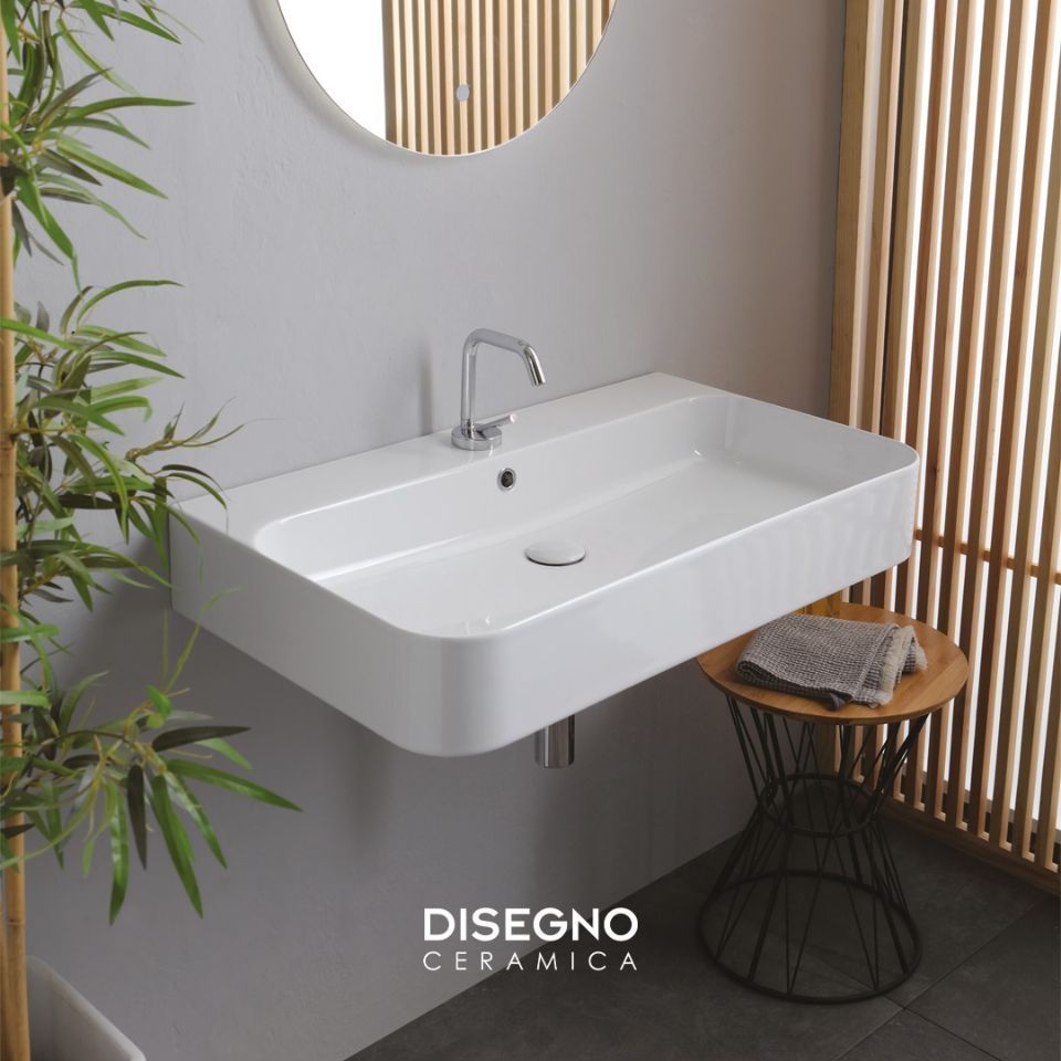 Lavabo bianco Disegno Ceramica