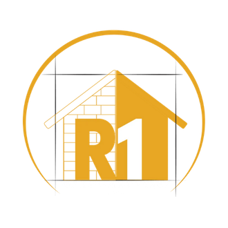 A drawing of a house with the letter r1 on it