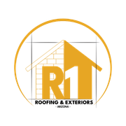A logo for roofing and exteriors in arizona