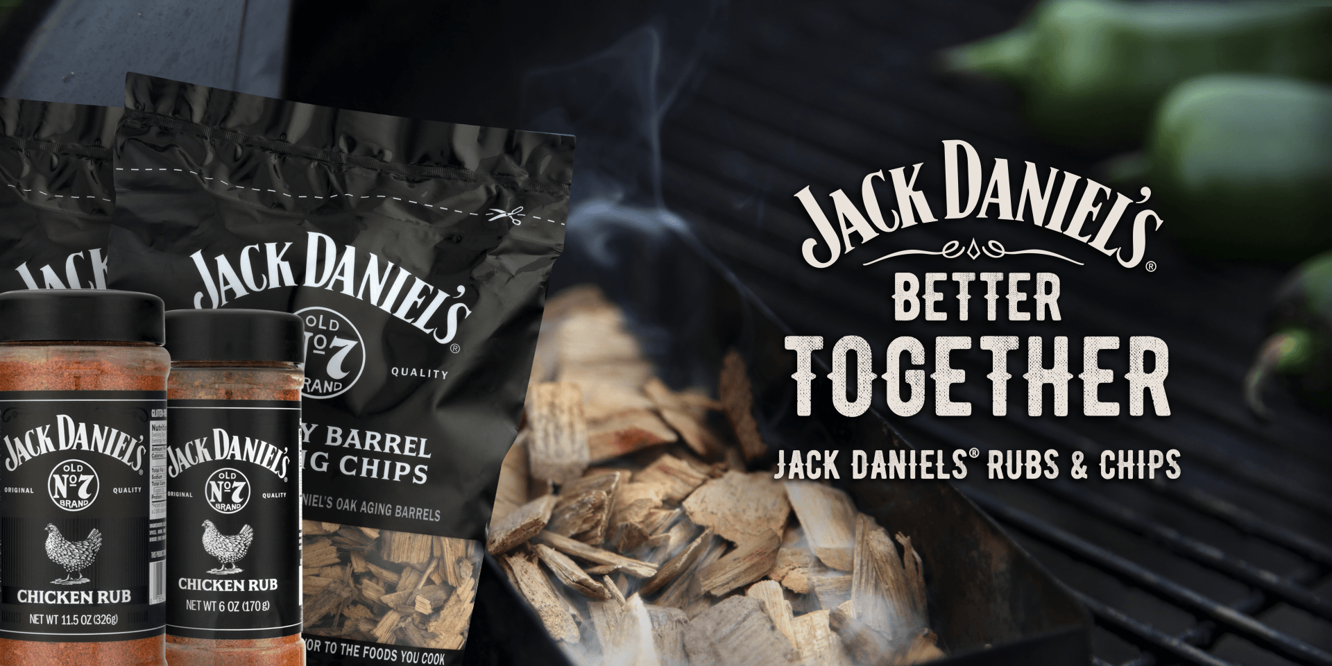 Jack Daniels rubs and chips