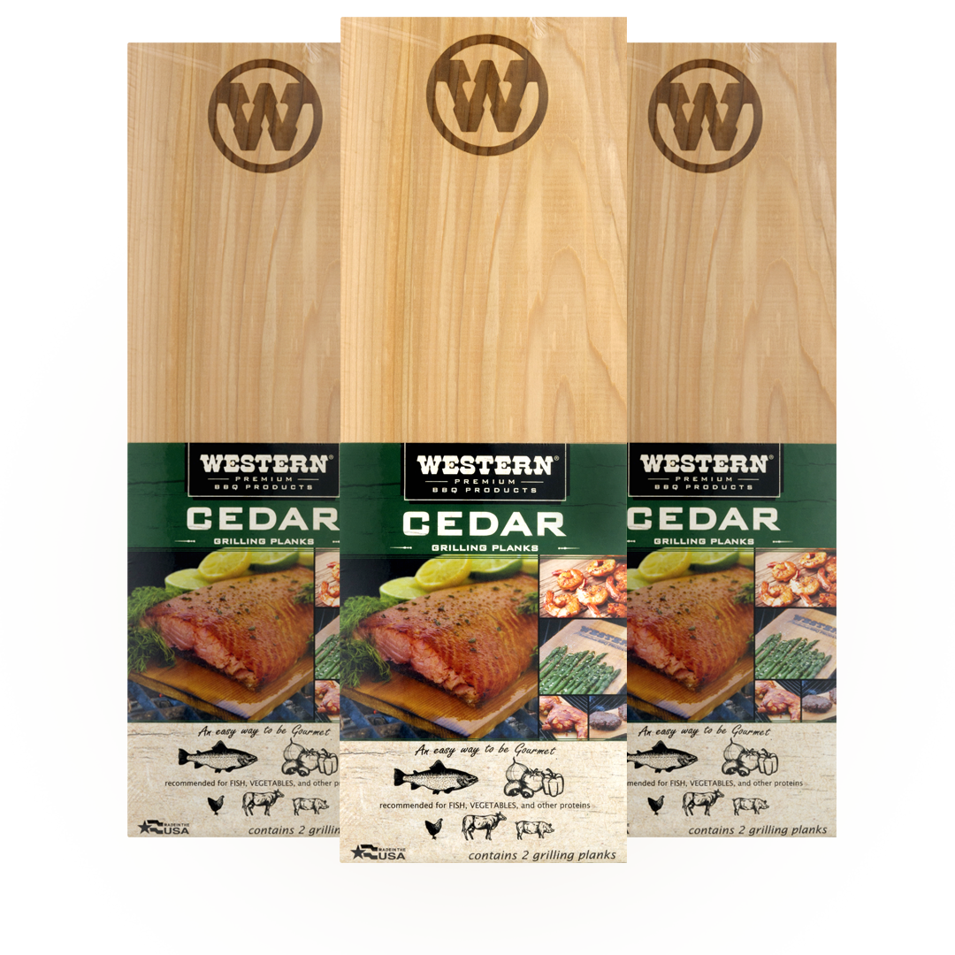 3 Western Premium Cedar Grilling Planks