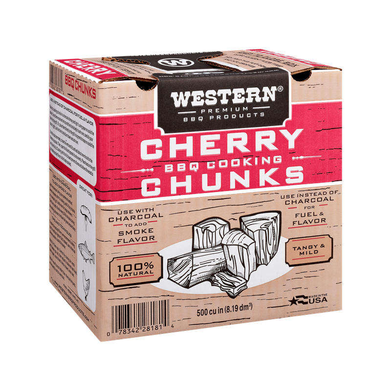 Box of Western Premium Cherry BBQ Smoking Chunks