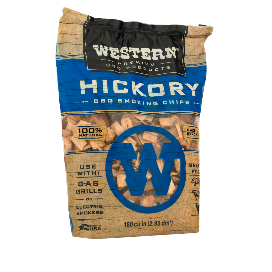 Bag of Western Premium Hickory BBQ Smoking Chips
