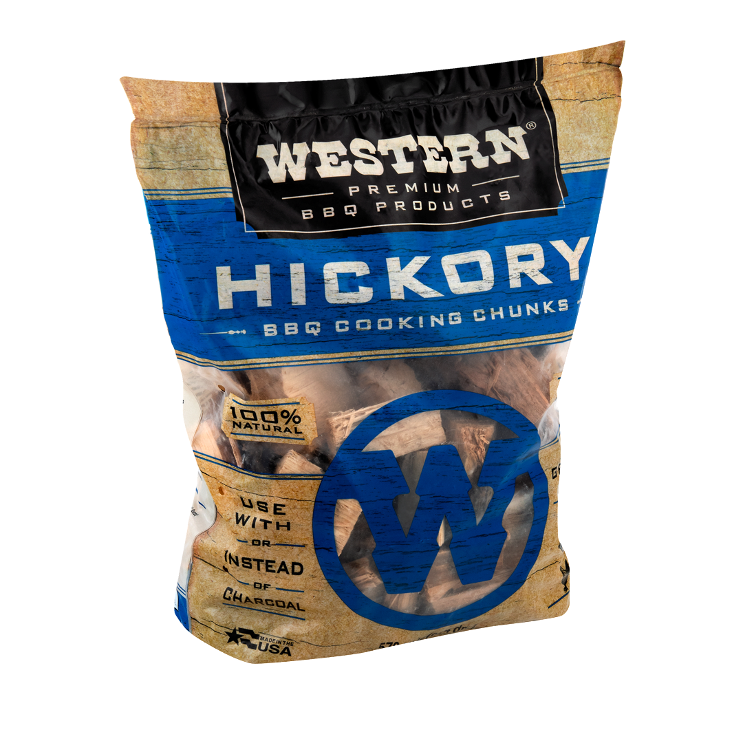 Bag of Western Premium Hickory BBQ Smoking Chunks