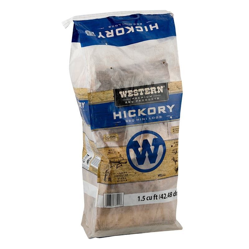 Bag of Western Premium Hickory BBQ Mini Logs