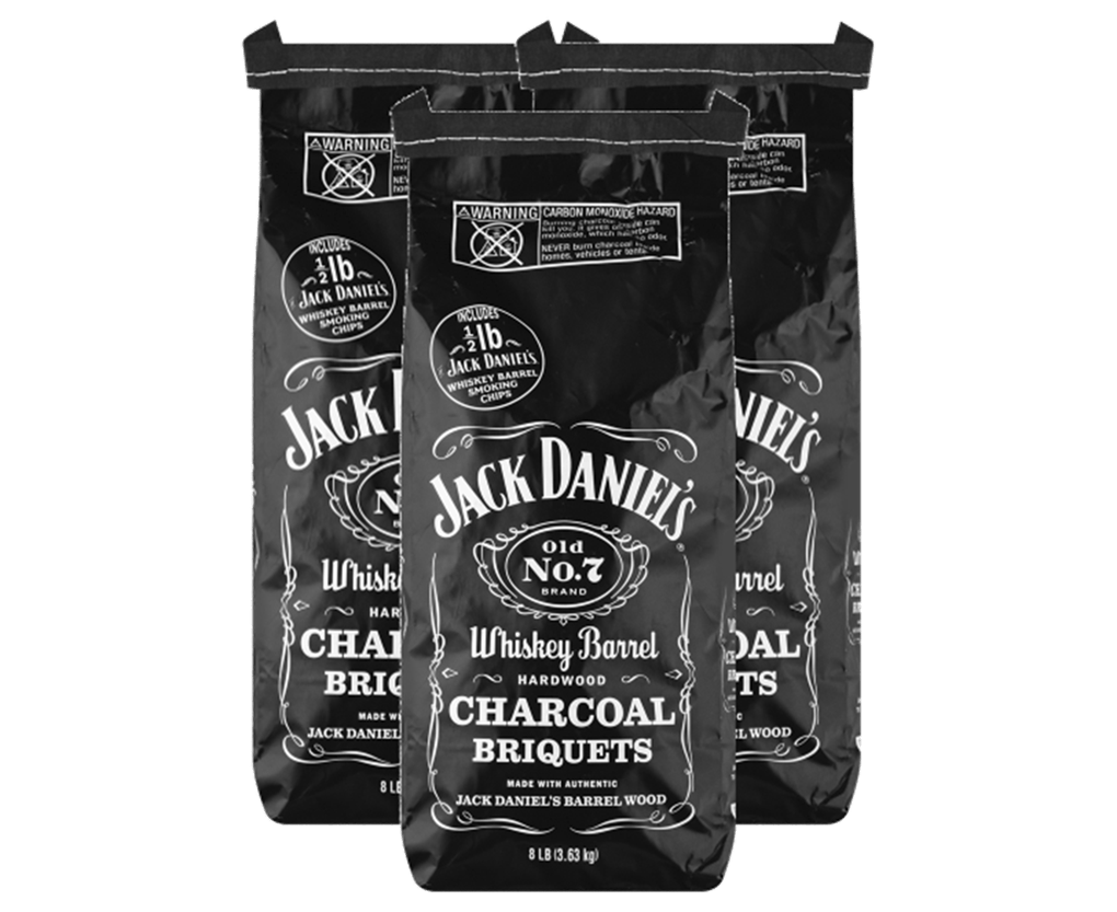 3 bags of Jack Daniel’s® Whiskey Barrel Charcoal Briquets