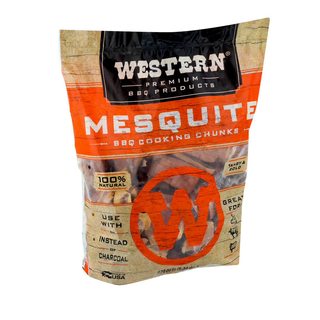 Bag of Western Premium Mesquite BBQ Cooking Chunks