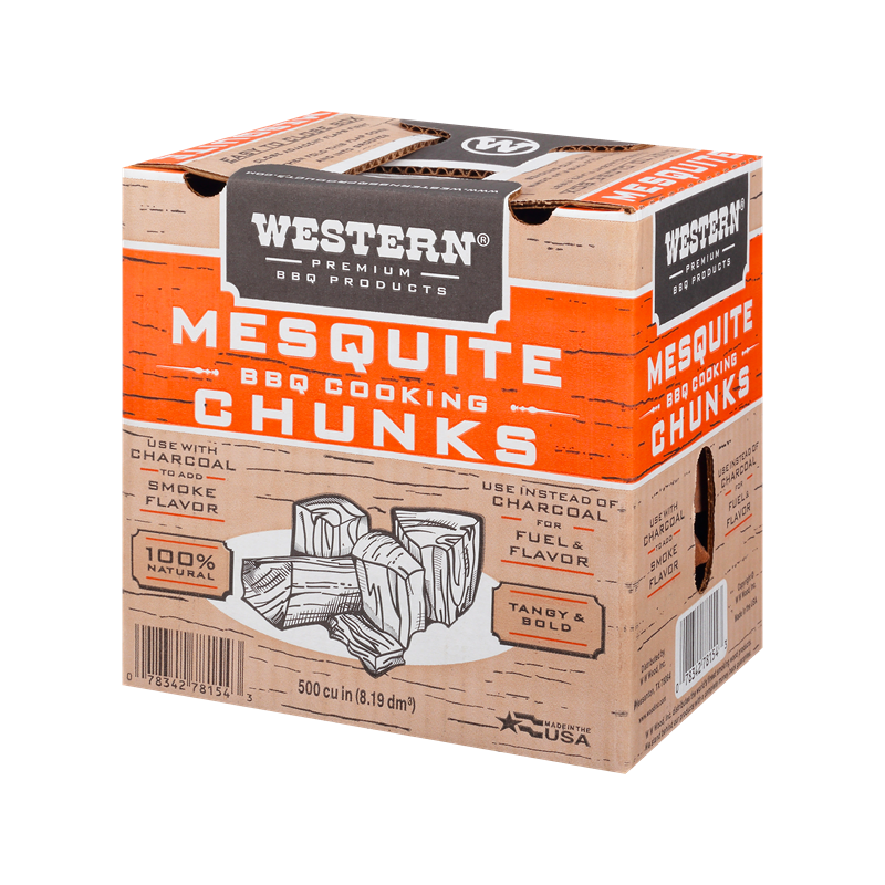 Box of Western Mesquite BBQ Cooking Chunks