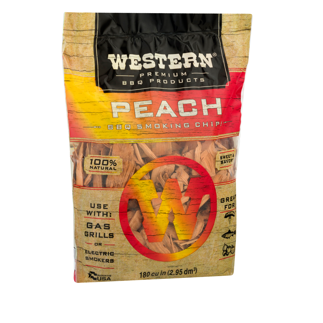 Bag of Western Premium Peach BBQ Smoking Chips