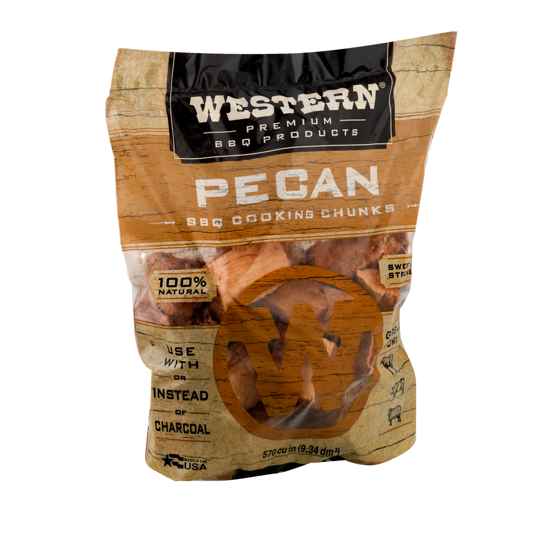 Bag of Western Premium Pecan BBQ Cooking Chunks