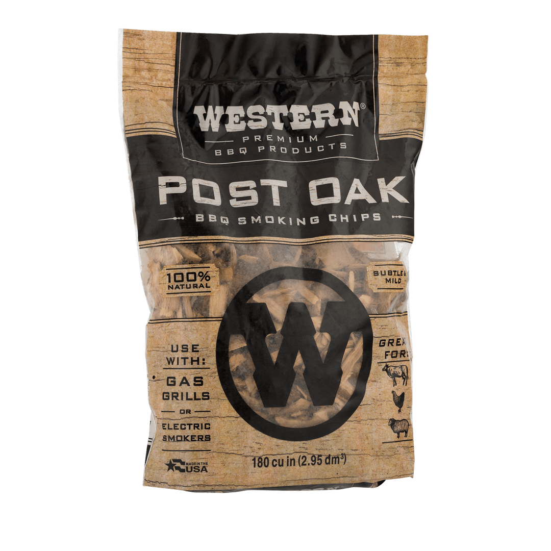 Bag of Western Premium Post Oak BBQ Smoking Chips