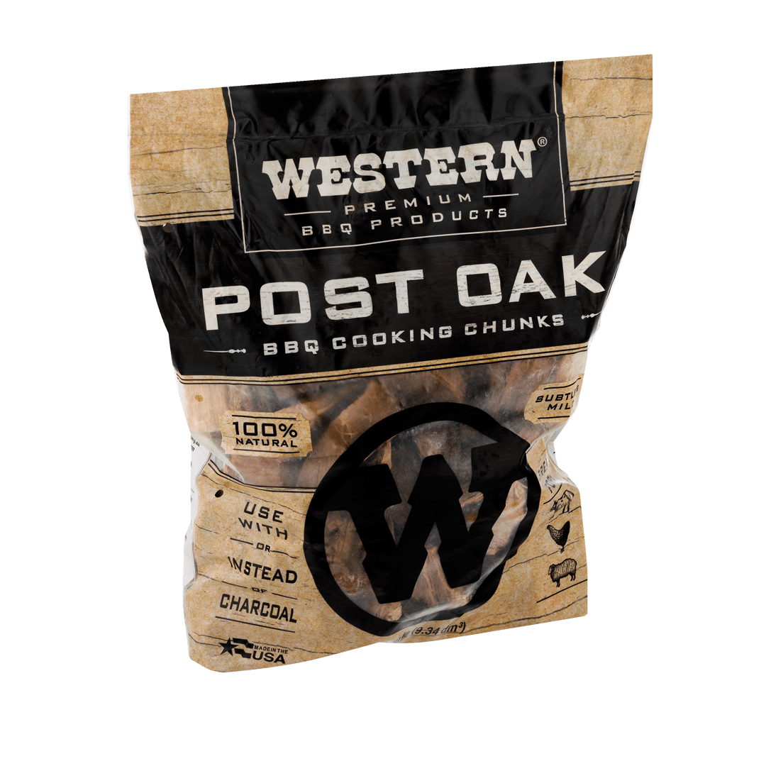 Bag of Western Premium Post Oak BBQ Cooking Chunks