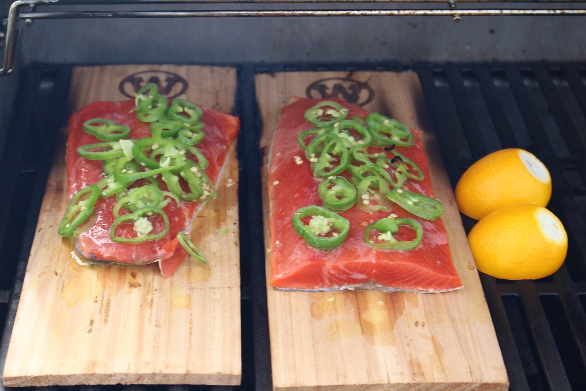 Grilled Cedar Plank Salmon Recipe Western Bbq 8078