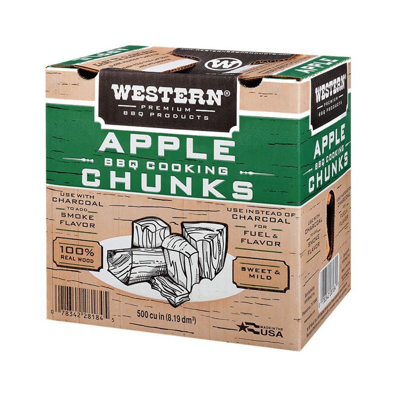 Box of Western Premium Apple BBQ Smoking Chunks