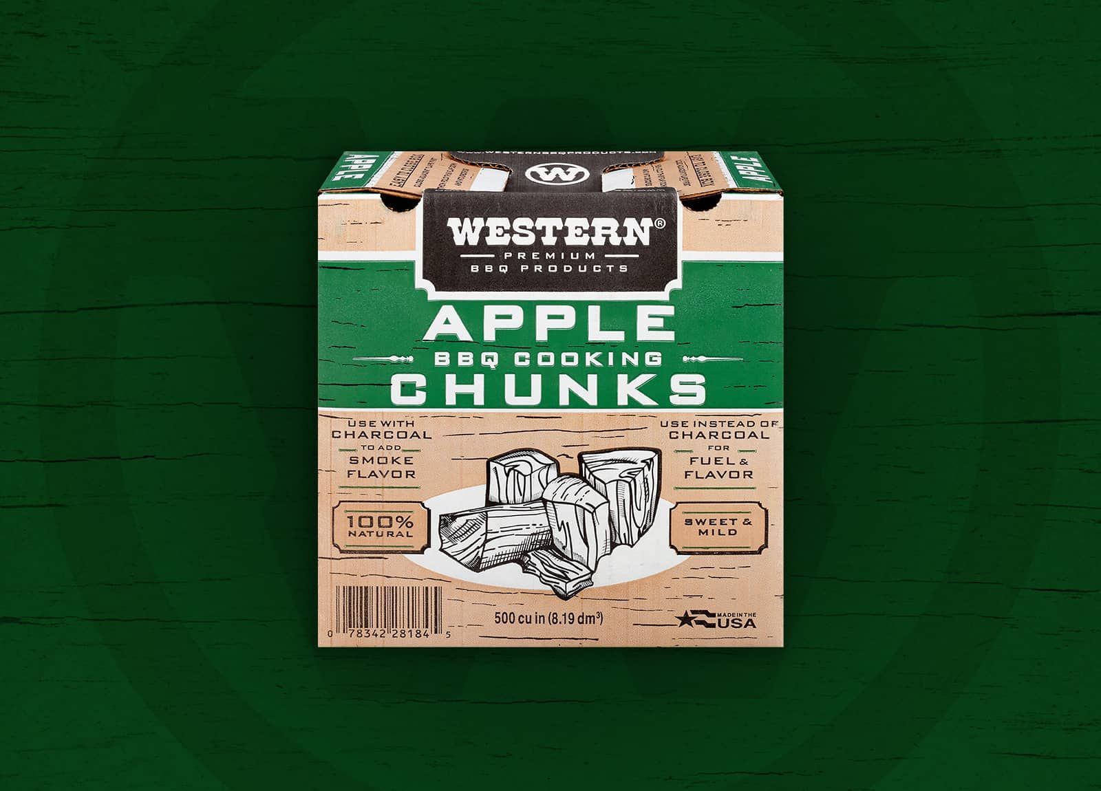 Box of Western Apple Smoking Chunks