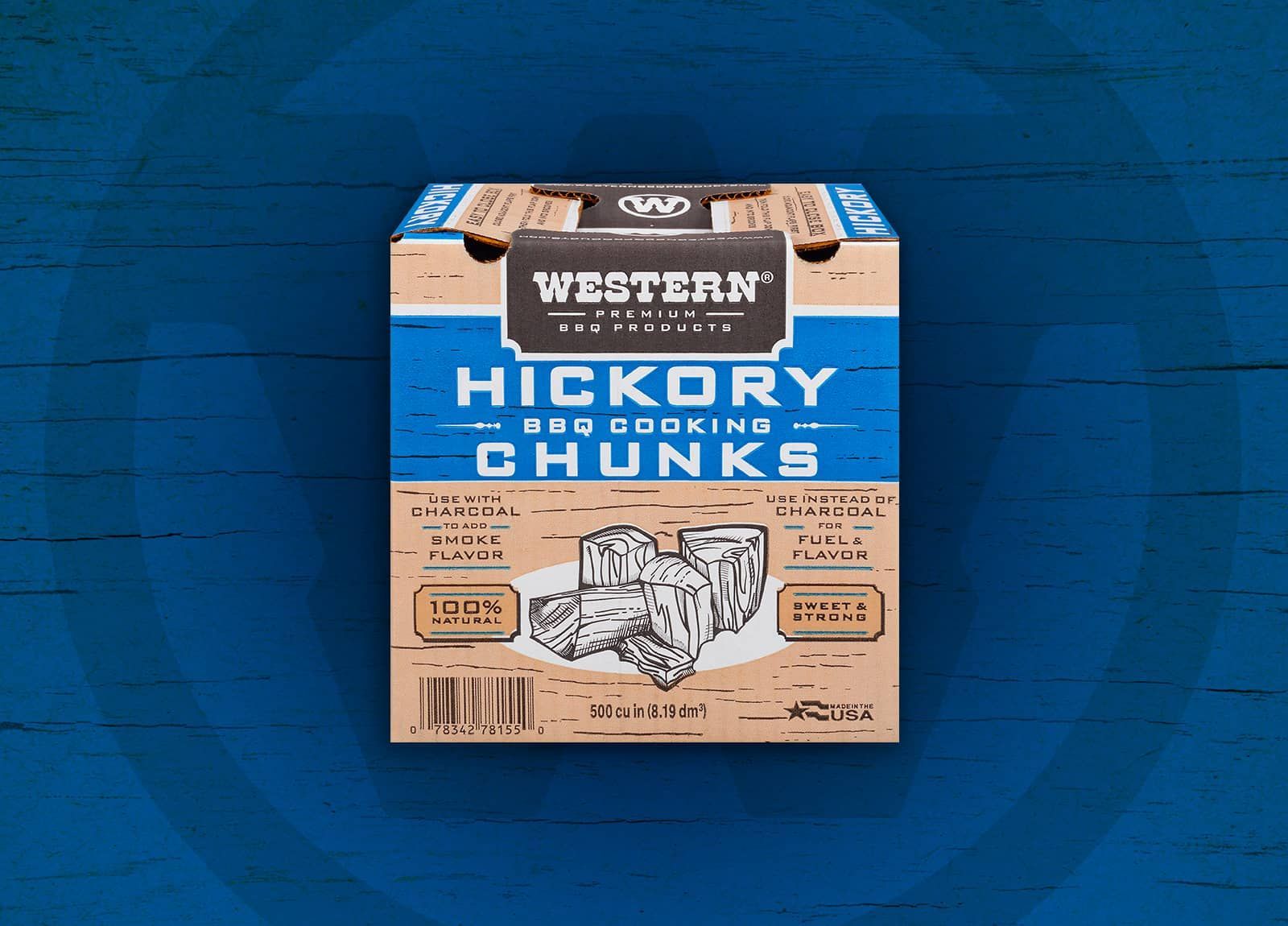 Box of Western Hickory Smoking Chunks