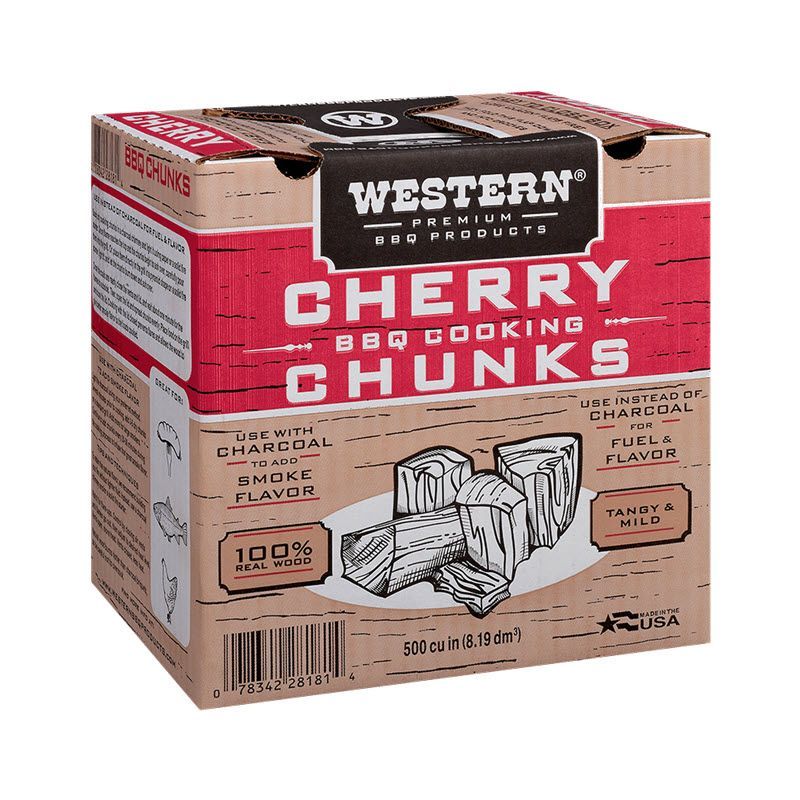 Box of Western Premium Cherry BBQ Smoking Chunks