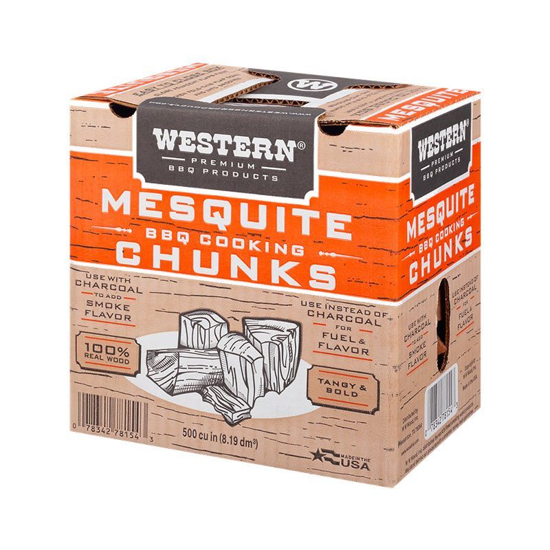 Box of Western Mesquite BBQ Cooking Chunks