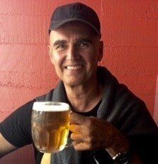 Enjoying an Urquell on tap - Rotorua