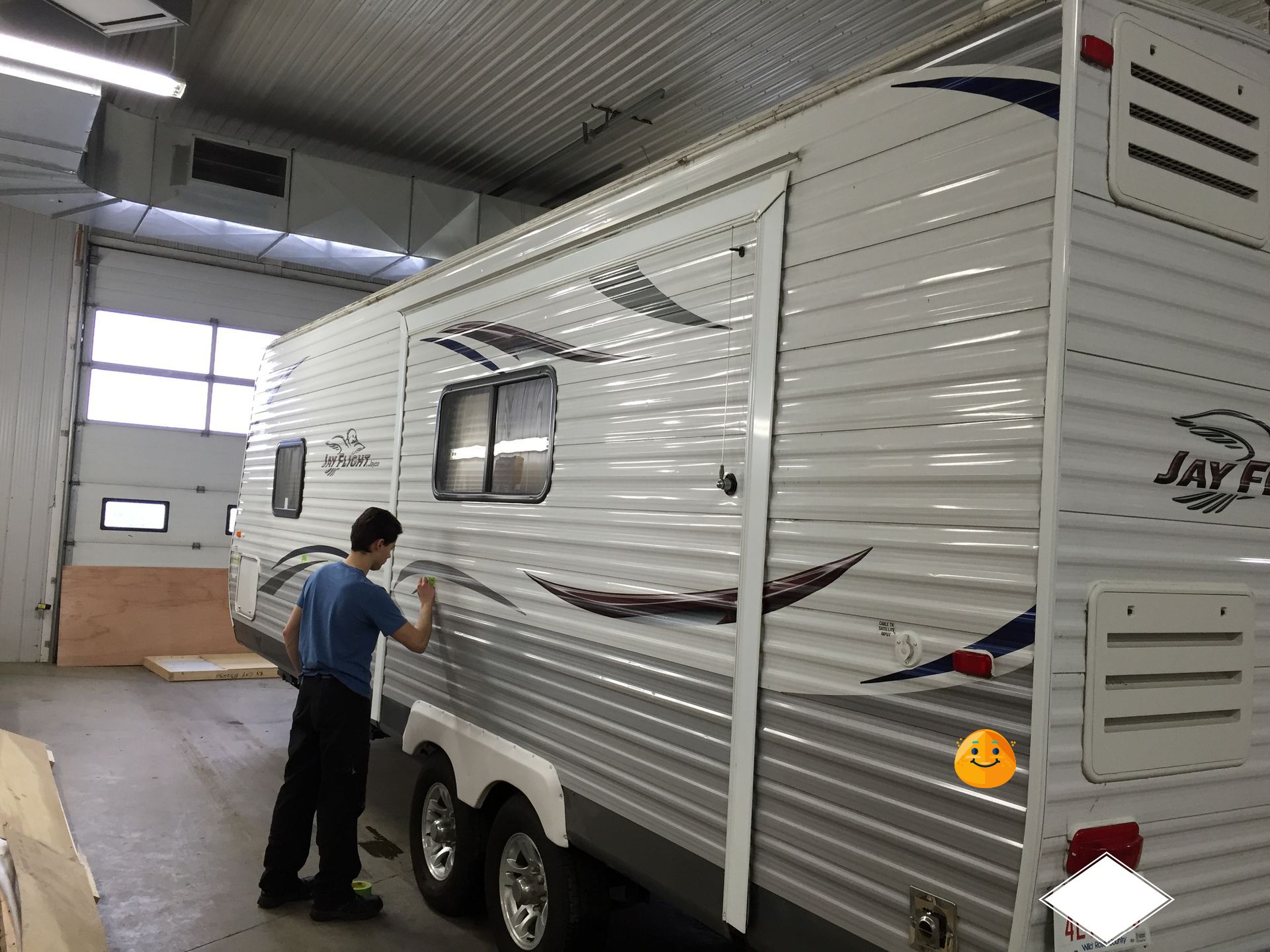 RV Trailer Decal Replacement Package - After
