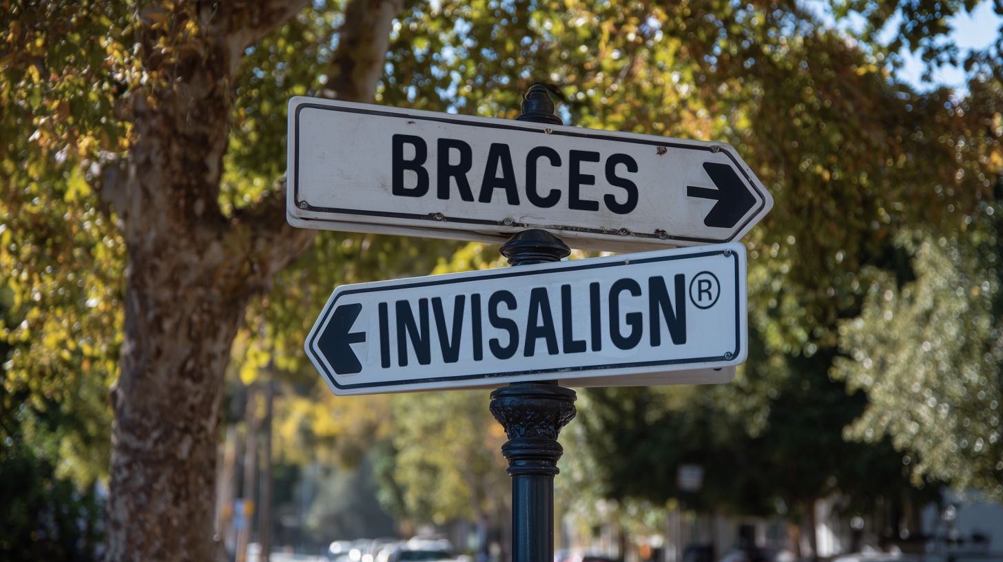 Signpost with arrows pointing to 