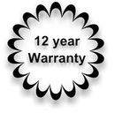 12 Year warranty logo