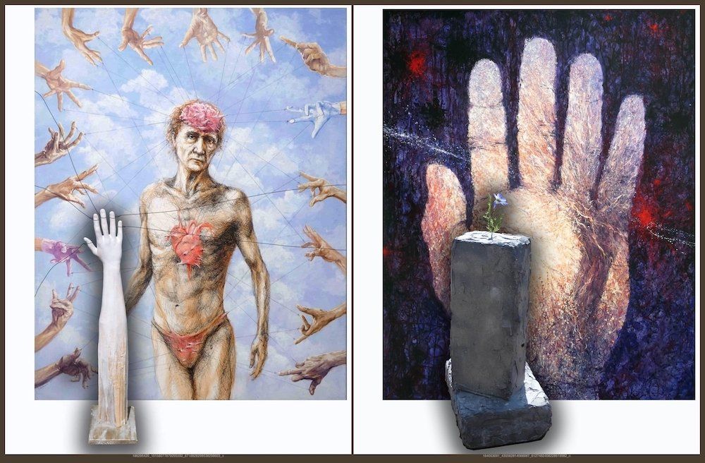 Installation view — In the Web and Creators presented together, works by Mariusz Kaldowski.