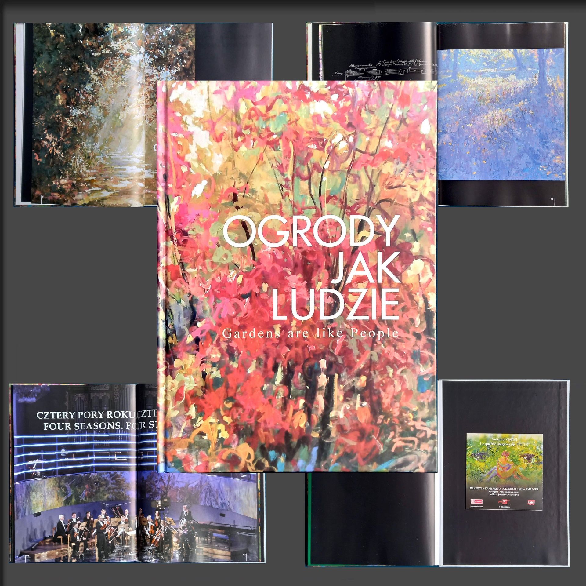 Mariusz's album 'Gardens are like People'.  Includes a CD with Vivaldi's music.