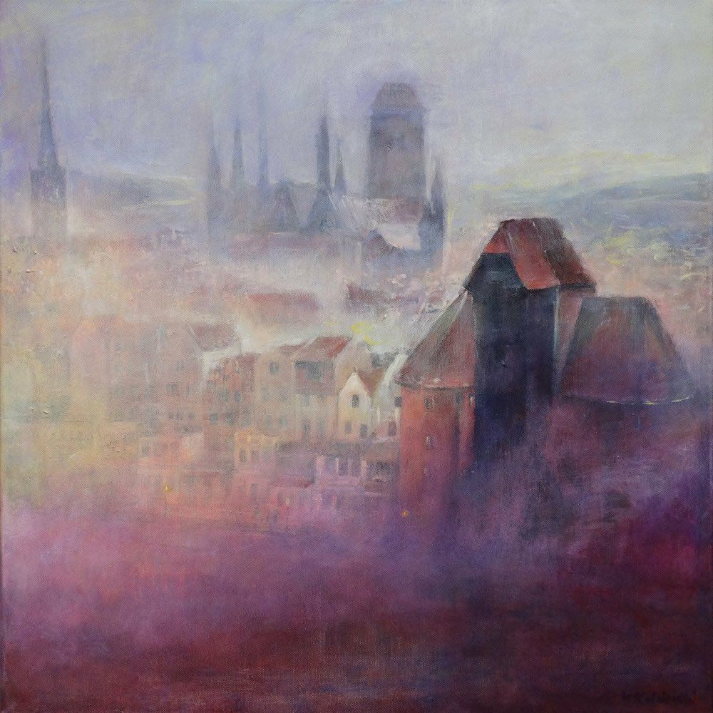 Impressionistic painting of Gdansk by Kasia Kaldowski