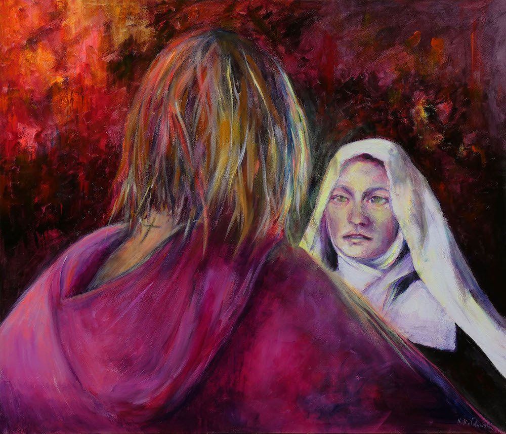Kasia Kaldowski painting 'Tell me your sins