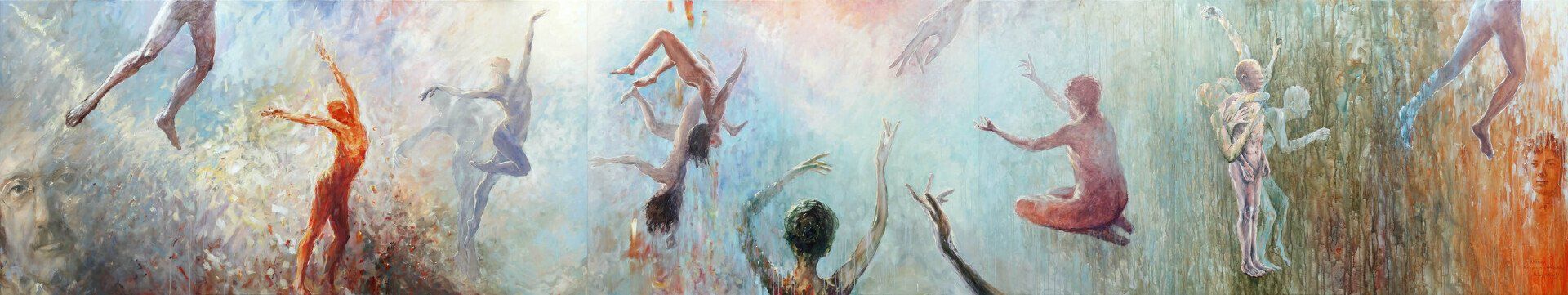 Large-scale painting by Mariusz Kaldowski inspired by Britten’s Variations on a Theme of Frank Bridge