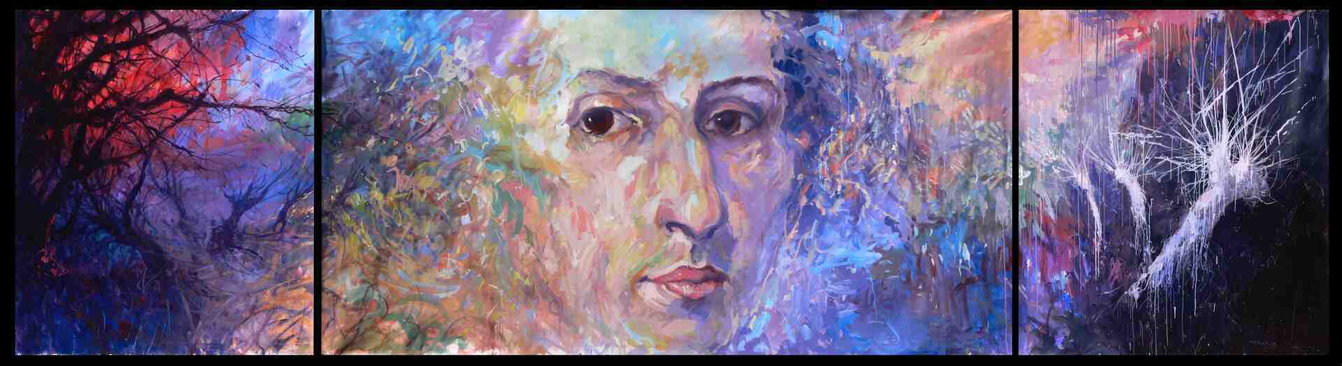 Frederic Chopin painting by Mariusz Kaldowski