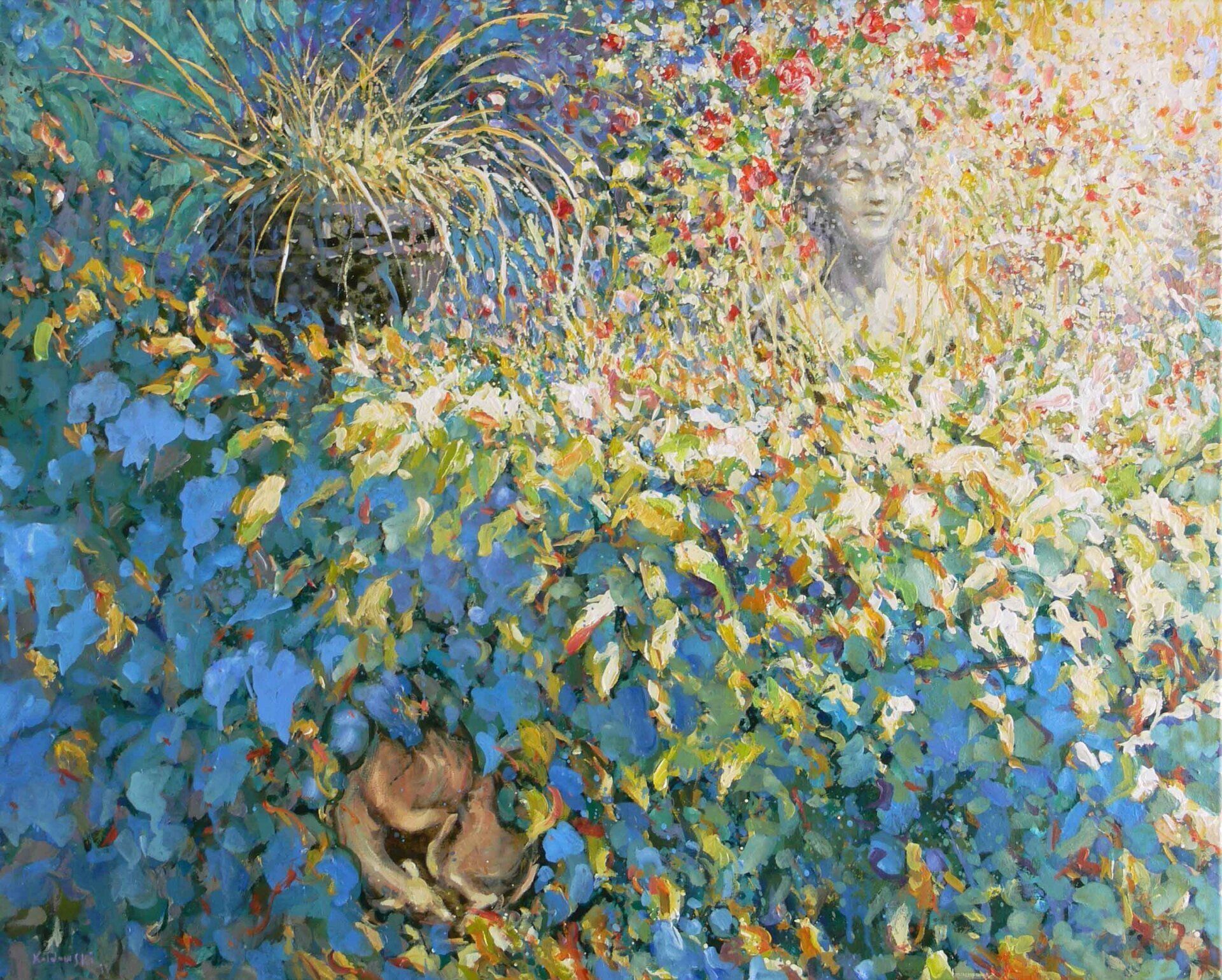 Landscape painting “Greyhound” by Mariusz Kaldowski — acrylic on canvas, 80 × 100 cm