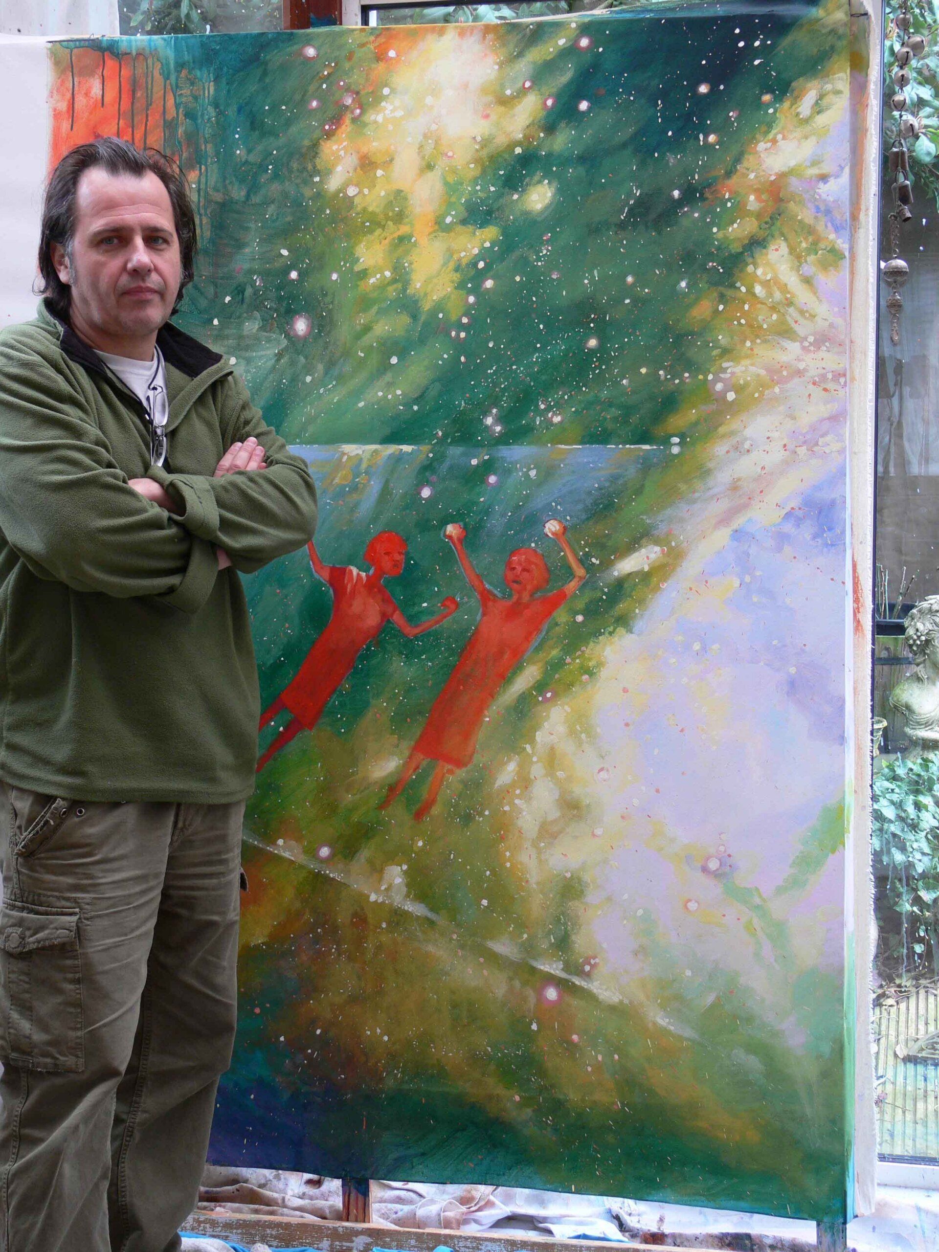 Mariusz Kaldowski painting Mussorgsky's Pictures at an Exhibition