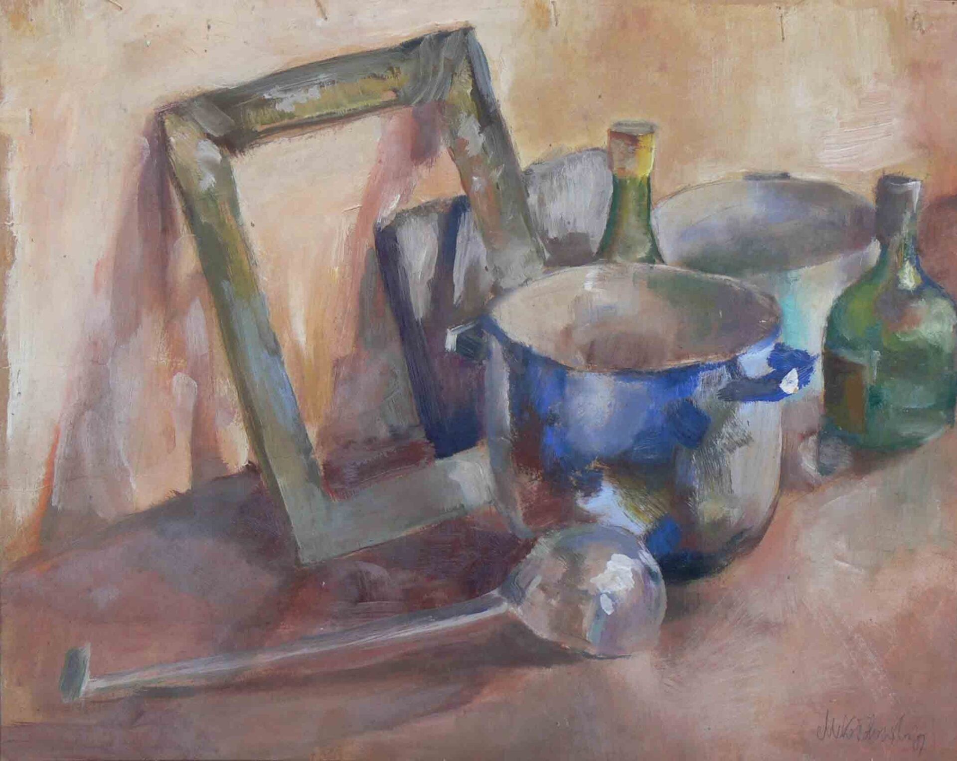 Still life painting of kitchen pods by Mariusz Kaldowski