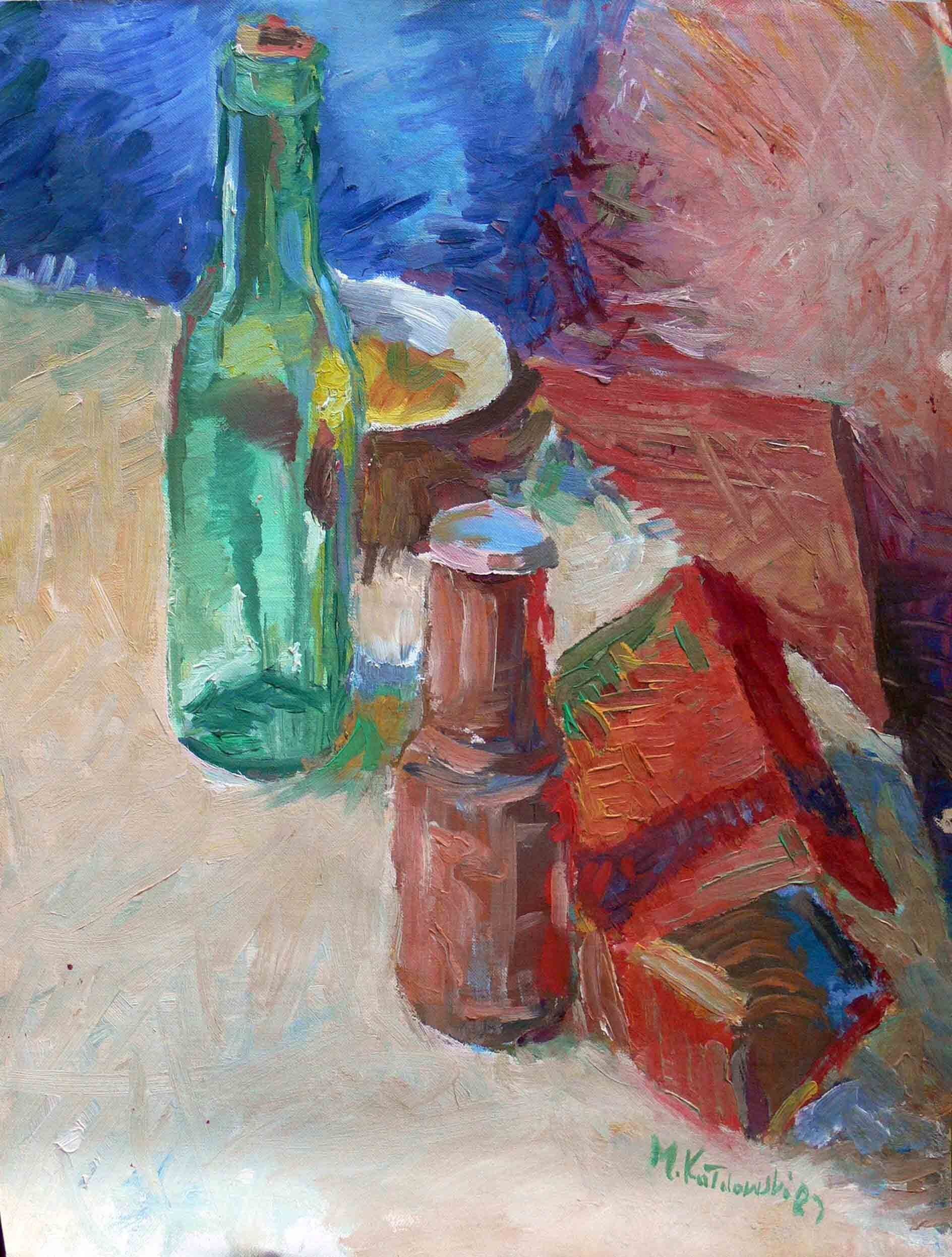 Archive experimental acrylic of still life by Mariusz Kaldowski