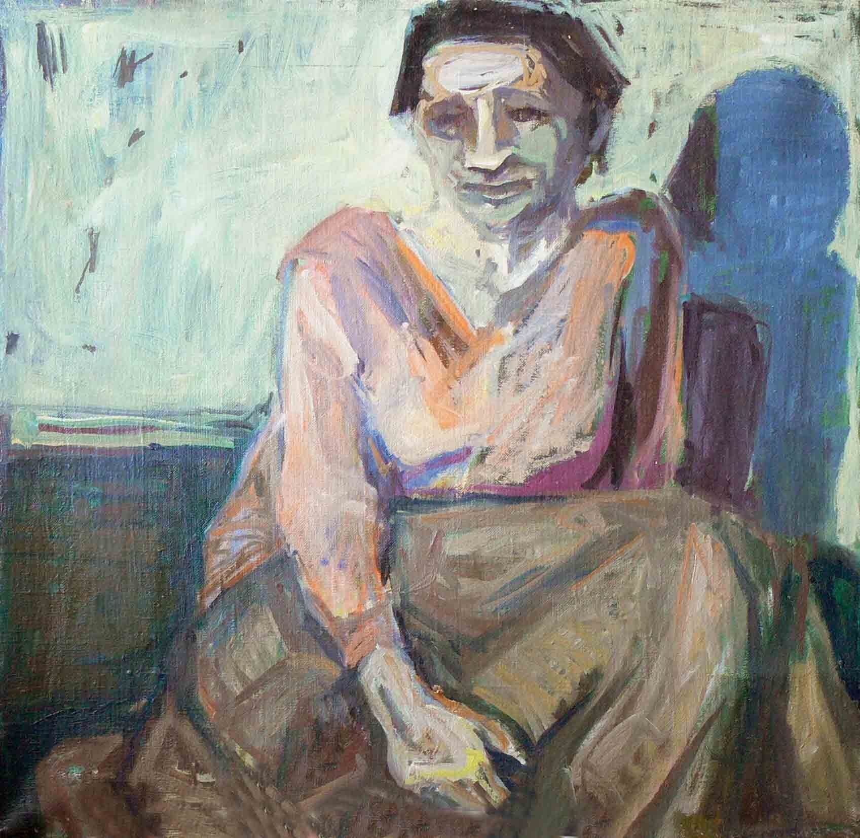 Figurative oil archive study of a woman by Mariusz Kaldowski