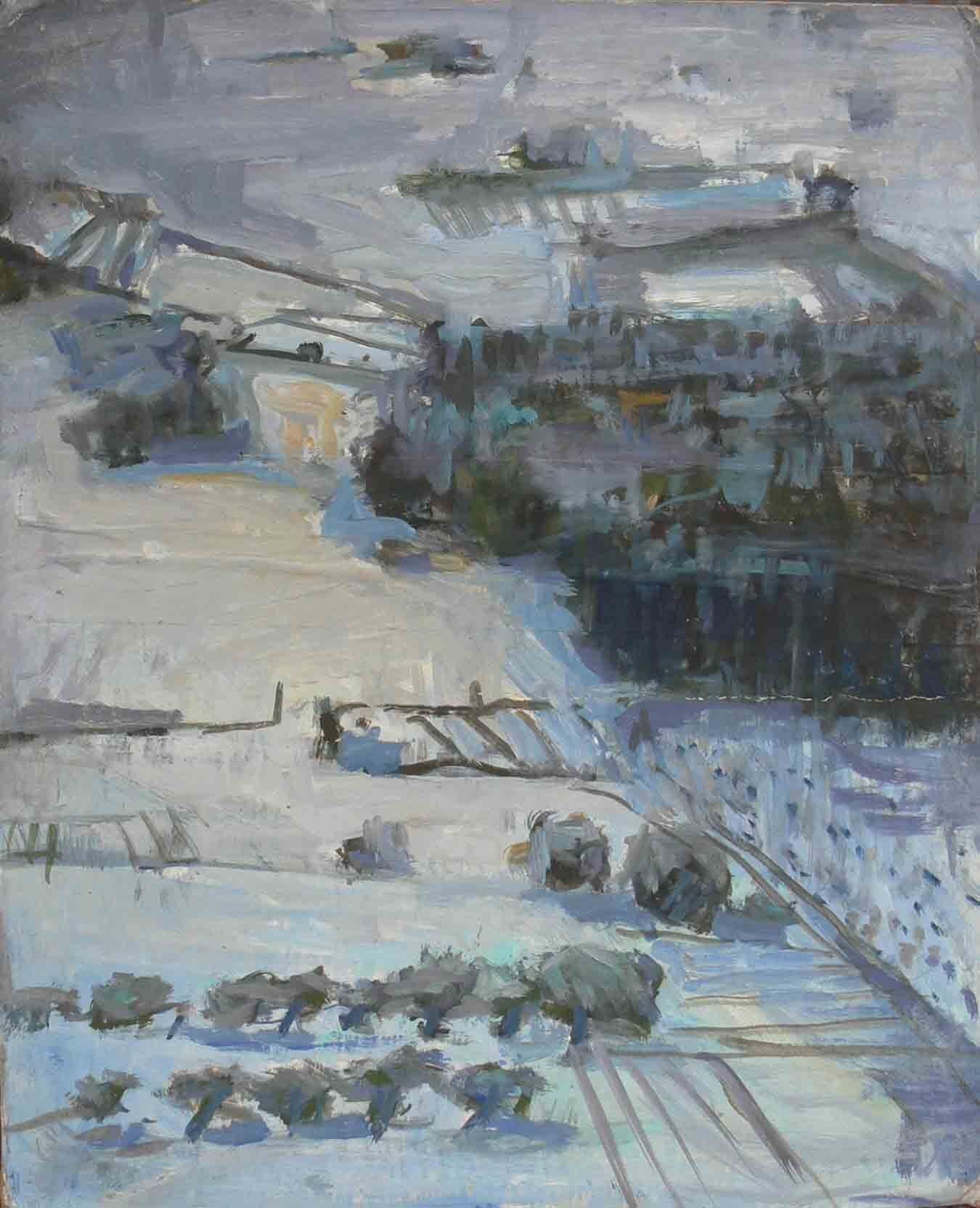 Abstract winter sketch by Mariusz Kaldowski