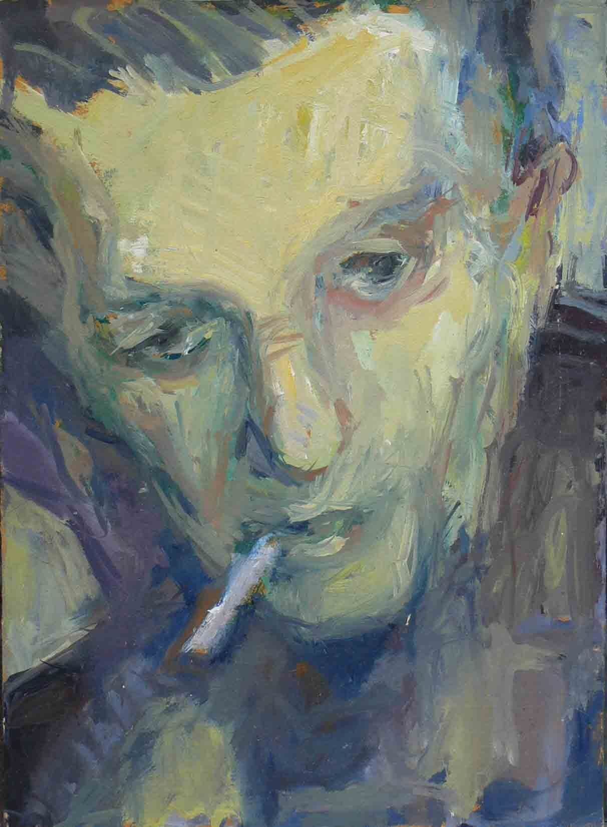 Archival portrait sketch of a man by Mariusz Kaldowski