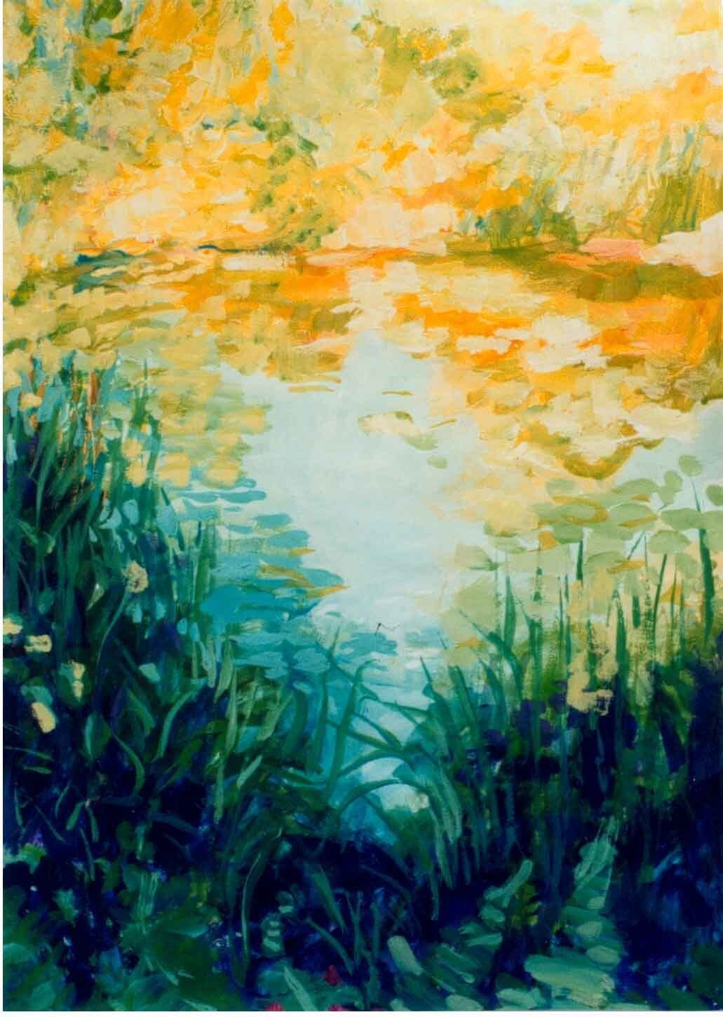 Abstract archive landscape of a lake by Mariusz Kaldowski