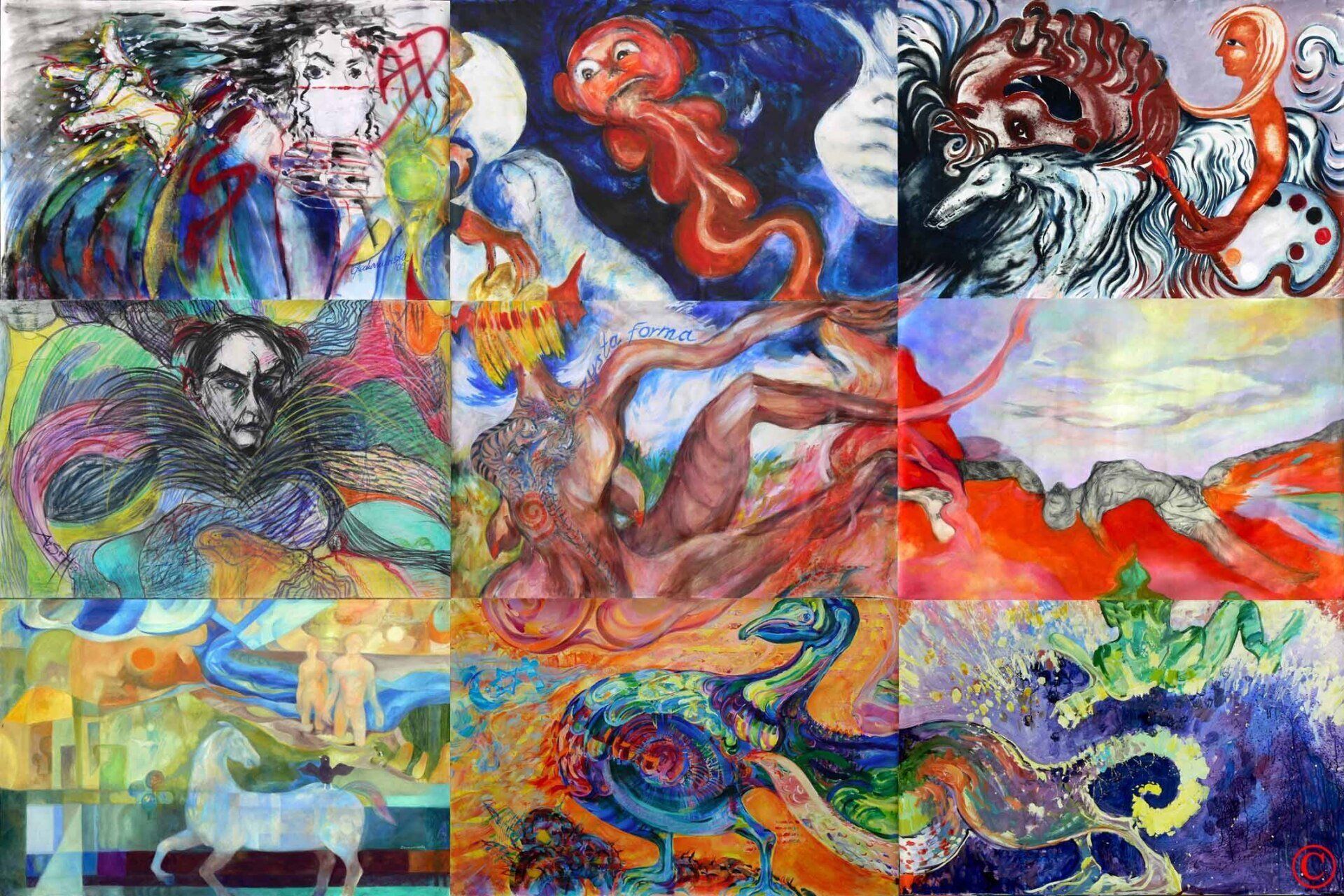 Art installation curated by Kasia Kaldowski, blending visual art and artists collaboration