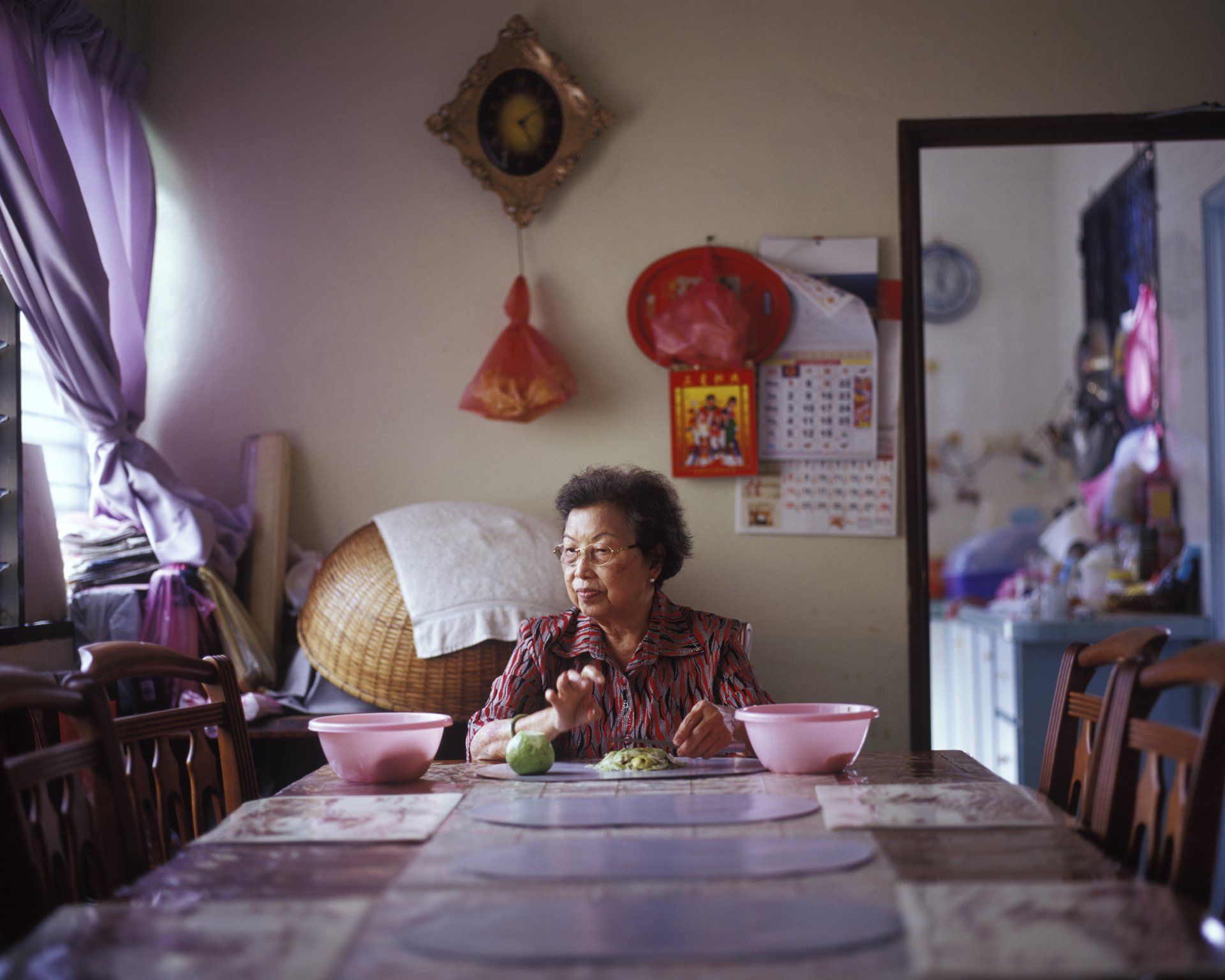 “Eldest Aunt”, from the project “Convergence,”  Penang, Malaysia, 2010.  40x50cm