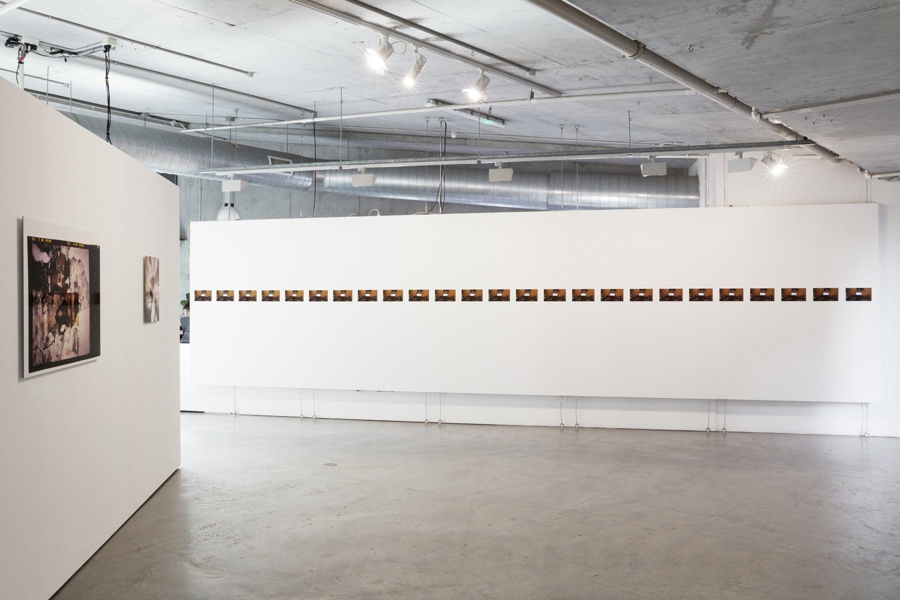 Installation view of Abridge at Verge Gallery. Courtesy Verge Gallery, photographed by Zan Wimberley.