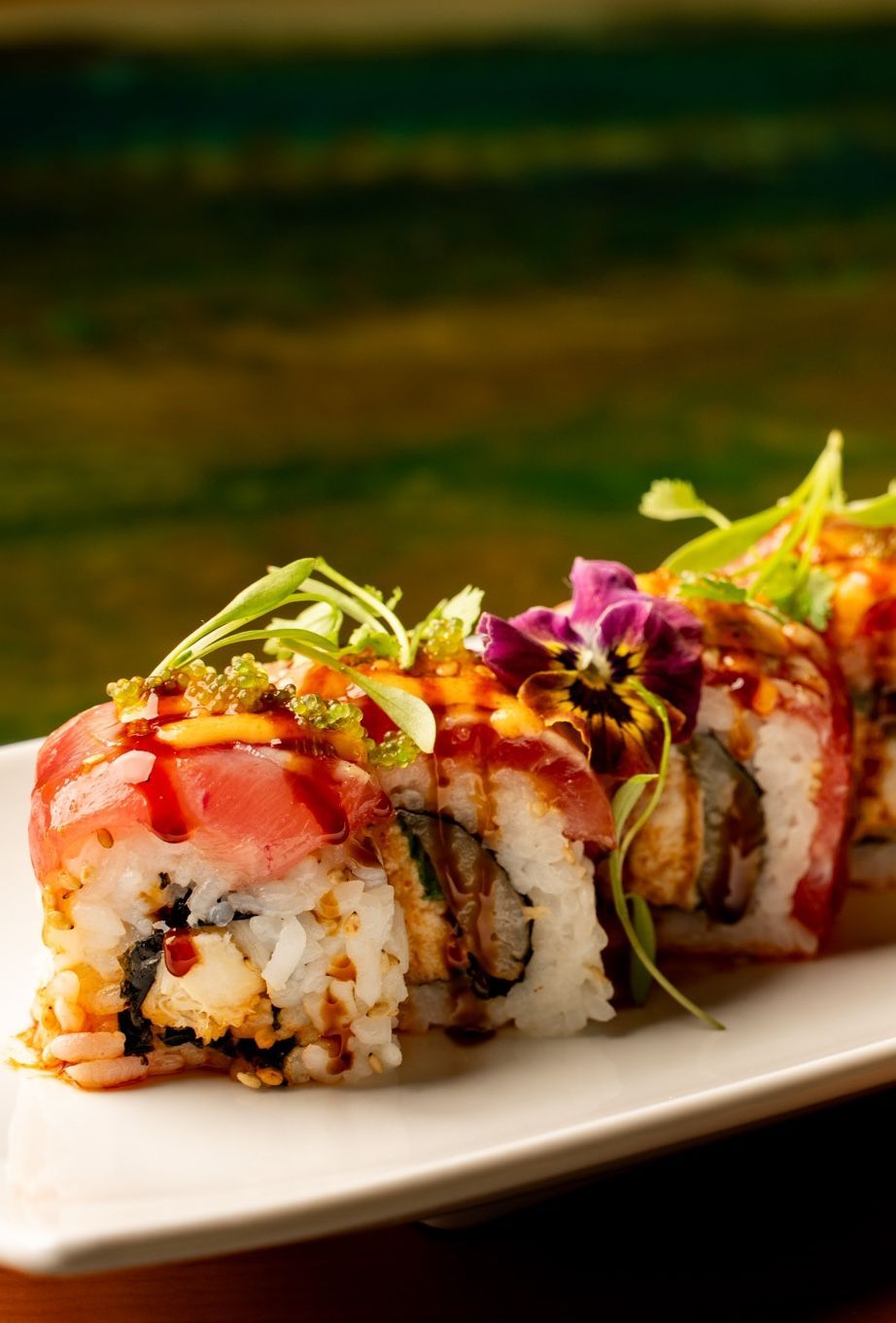 Brisa Restaurant & Bar sushi roll  with salmon